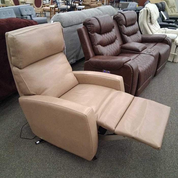 American Leather Power Swivel Recliner
