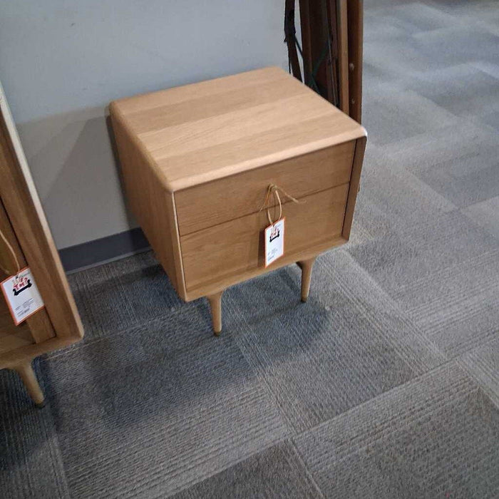 Scan Des Hendrick White Oak Nightstand