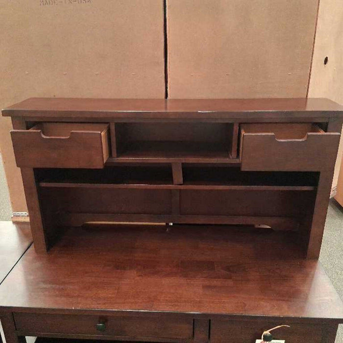 Dark Brown 4 Pc L Desk w/ Hutch