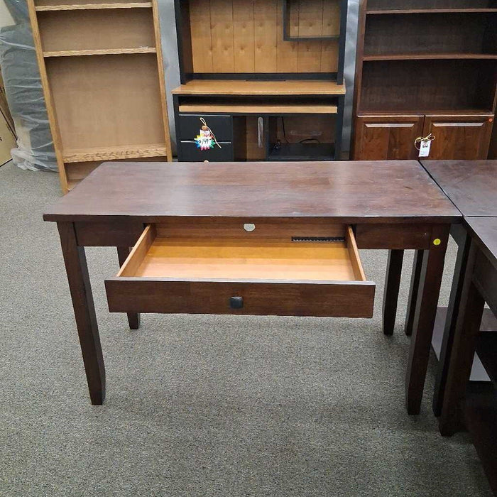 Dark Brown 4 Pc L Desk w/ Hutch