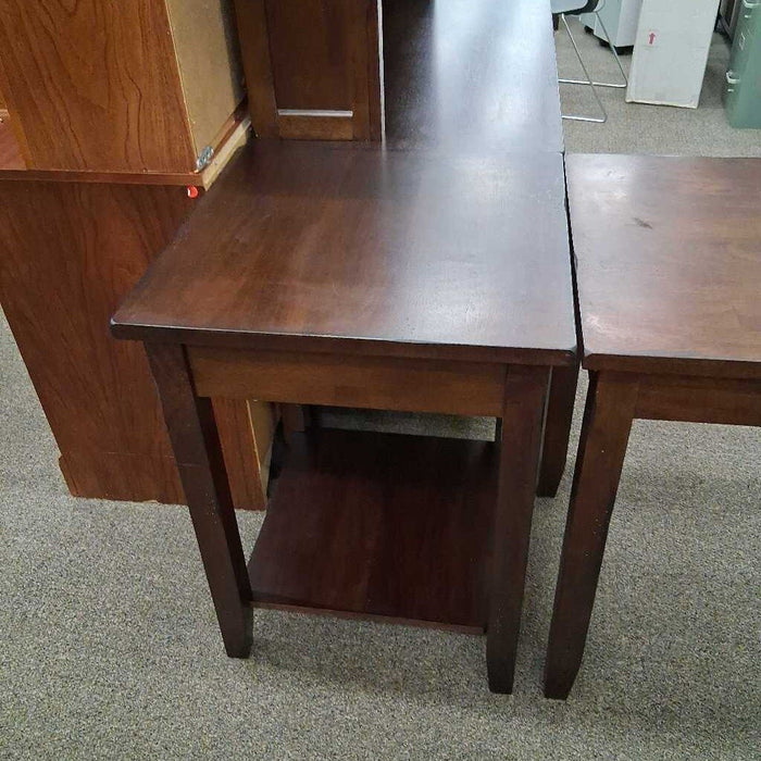 Dark Brown 4 Pc L Desk w/ Hutch