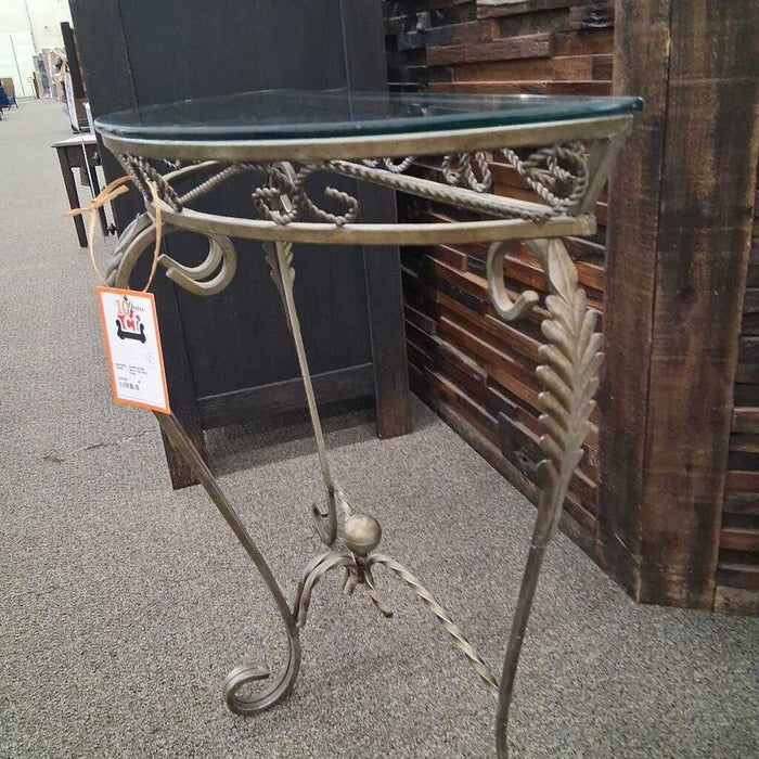 Glass Top Entry Table