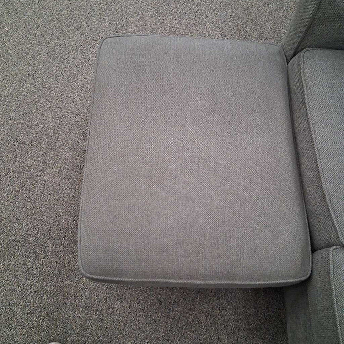 Flexsteel Gray Fabric Loveseat w/ Ottoman