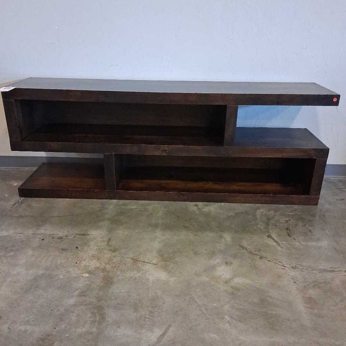 Brown Modern Low Media Console