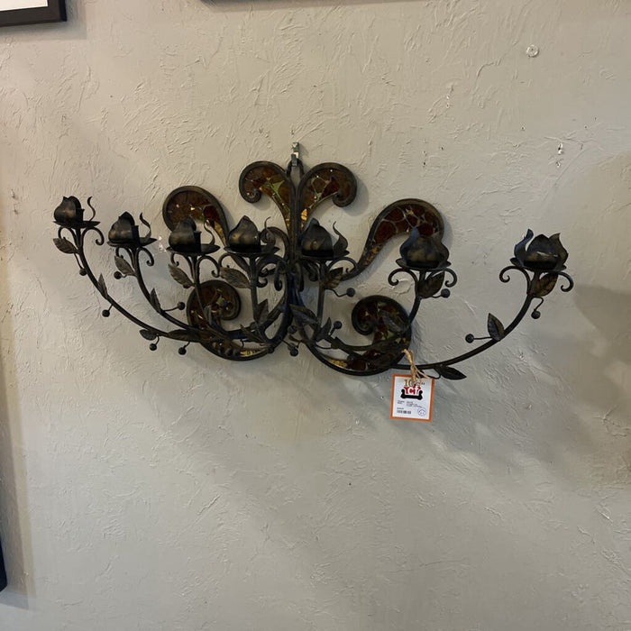 wrought Iron Candle wall holder