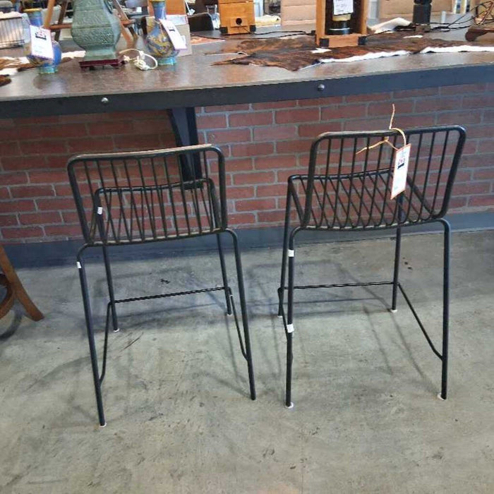 Pair of Metal Barstools