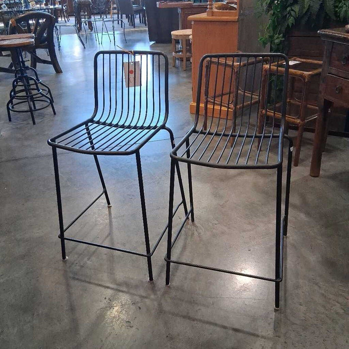 Pair of Metal Barstools