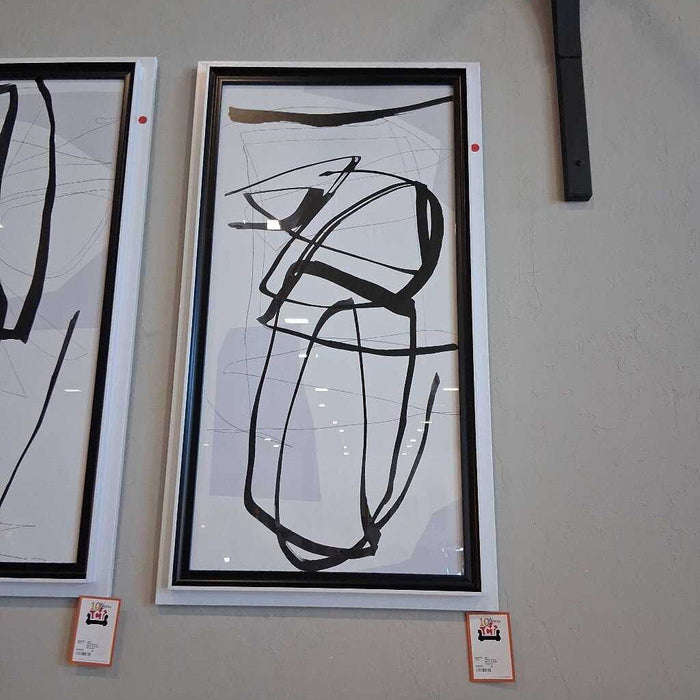 White Frame Black & White Abstract