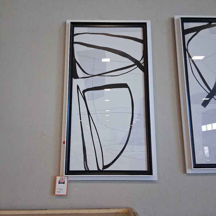 White Frame Black & White Abstract