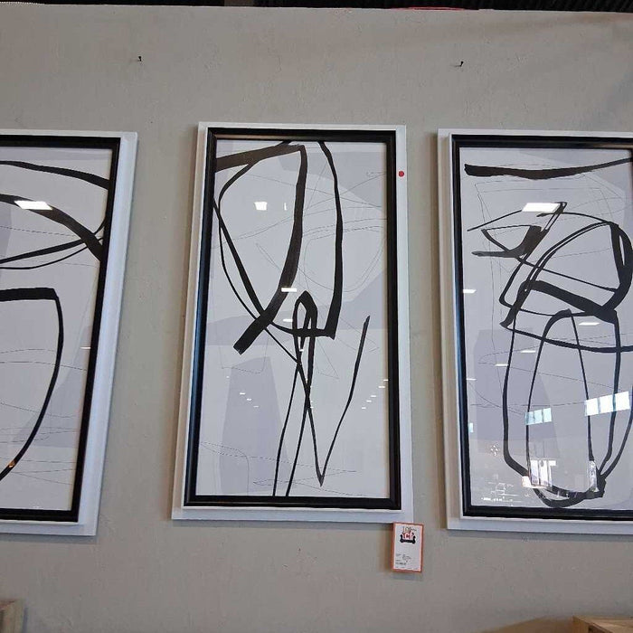 White Frame Black & White Abstract