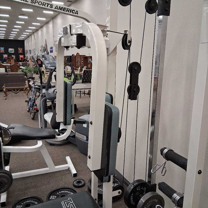 5 Pc Home Gym Rack, Leg, Pull & Weights