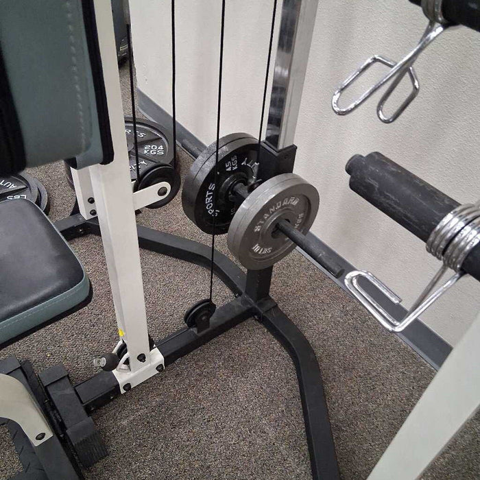 5 Pc Home Gym Rack, Leg, Pull & Weights