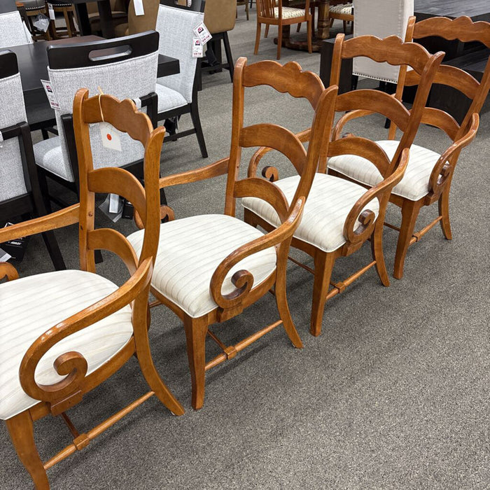 Klaussner Set of 4 Dining Arm Chairs