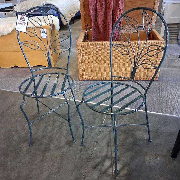 Pair of Vintage Icecream Parlor Chairs