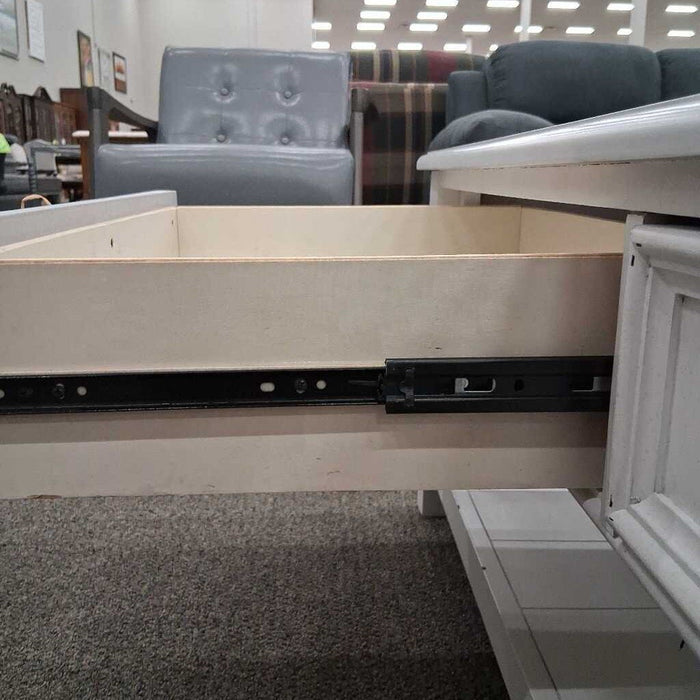 White 2 Dwr Coffee Table