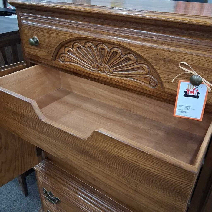 Oak Tallboy (Some Scratches on Top)
