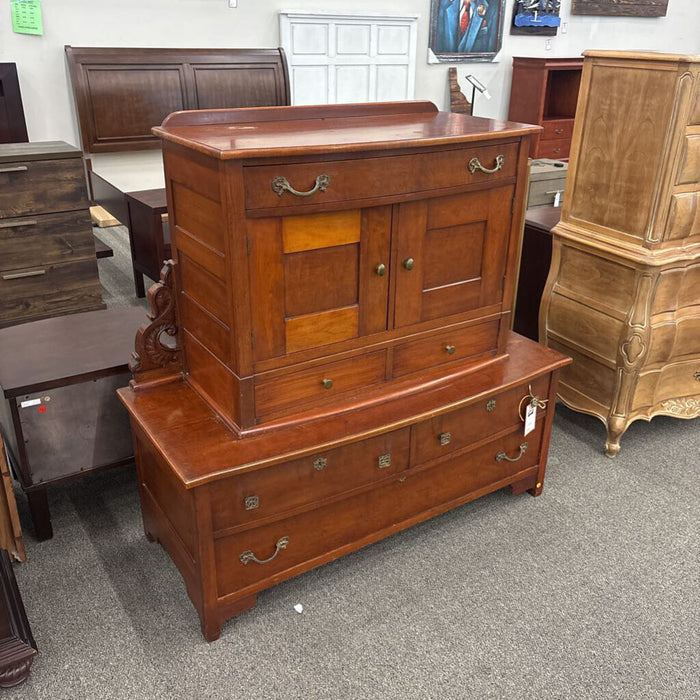 Antique Cherry Double Dresser