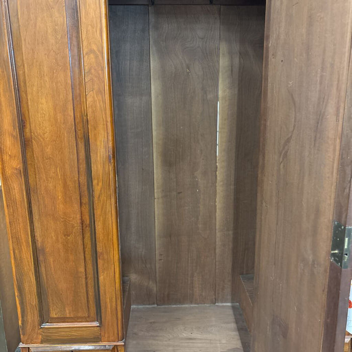 Vintage Cherry Wardrobe w/ Mirror (No Key)