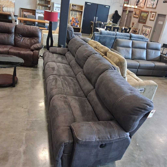 4 Pc Gray Fabric Power Reclining Sofa