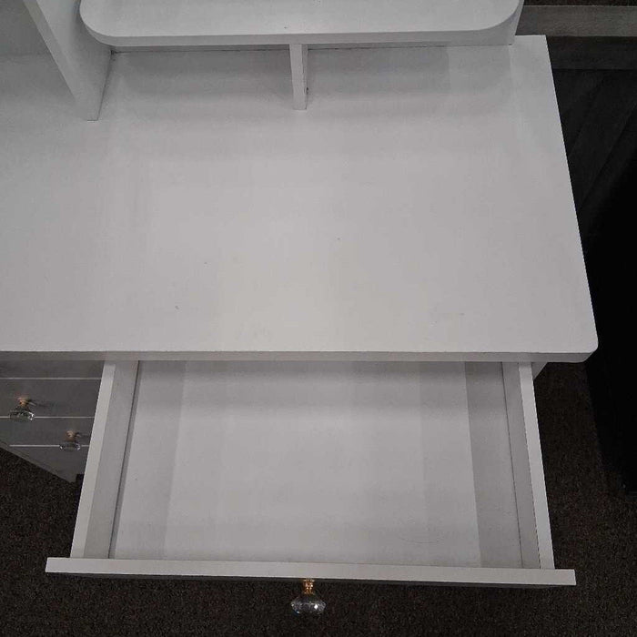 Small White Vanity w/ Mirror
