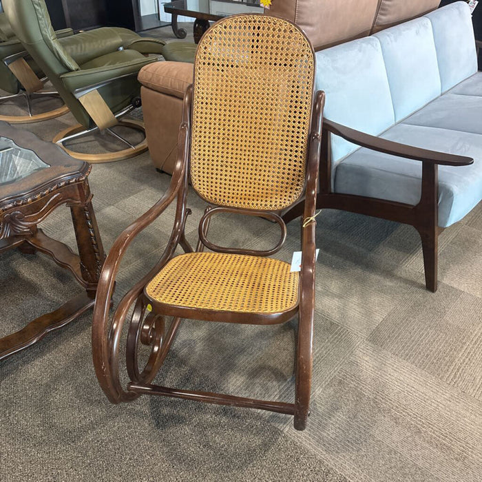 Cane Back Rocking Chair