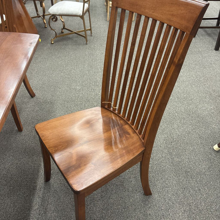 Amish Dining Table w/ 2L 6 Chairs