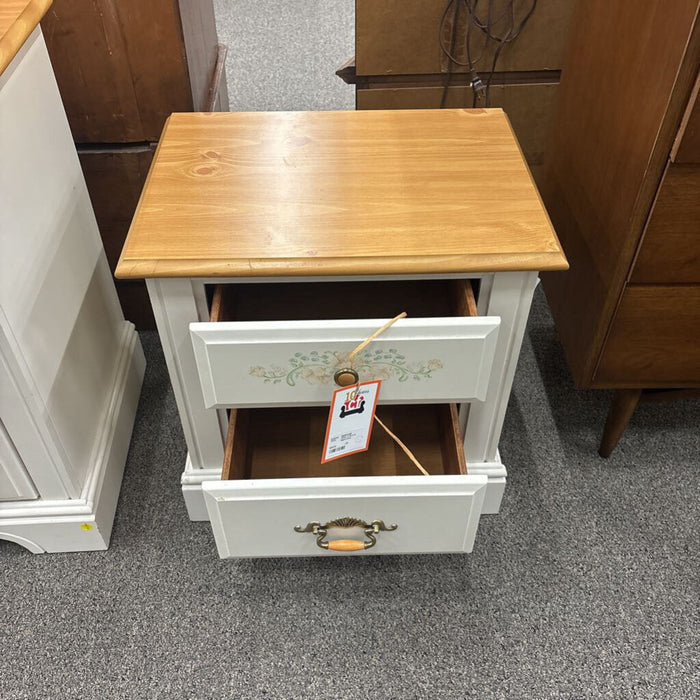 White & Brown Nightstand