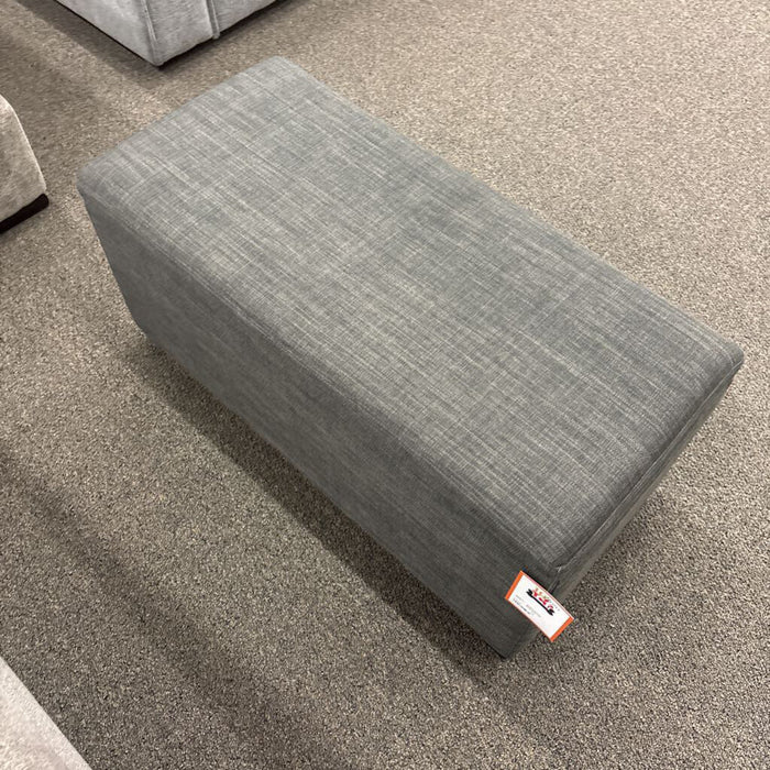 Gray Storage Ottoman