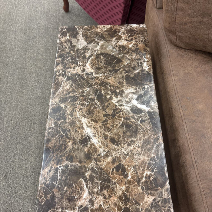 Faux Stone End Table