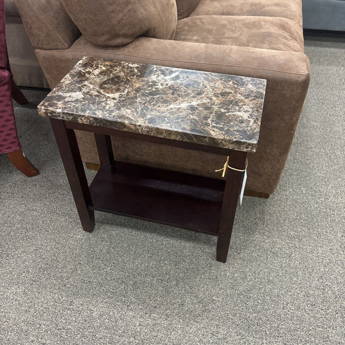 Faux Stone End Table