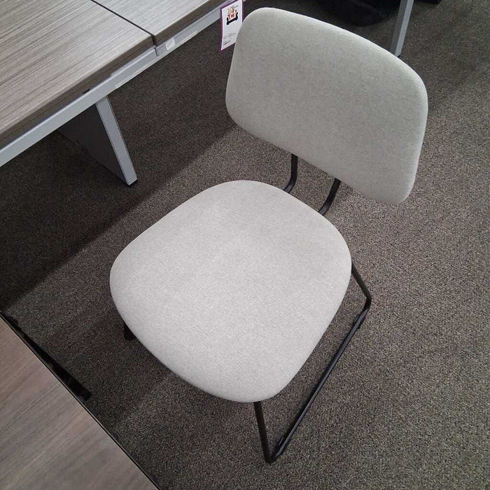 Industrial Dining Table w/ 4 Gray Chairs
