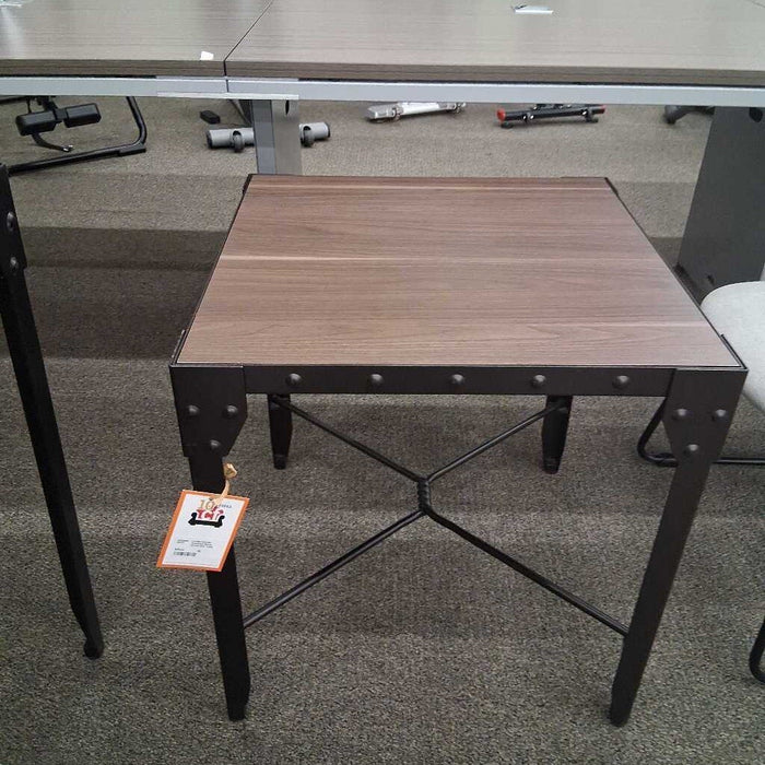 Industrial Metal Frame End Table