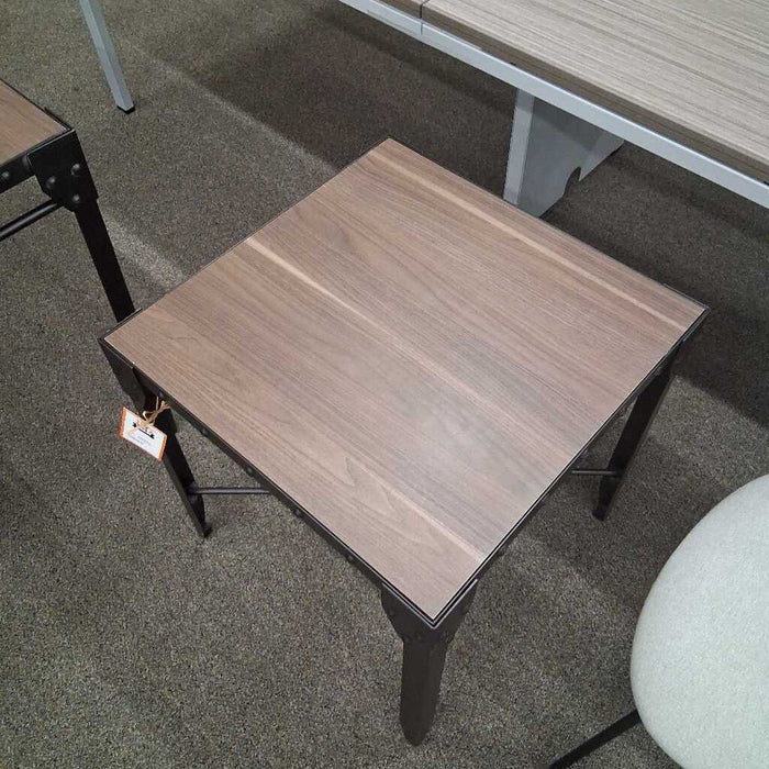 Industrial Metal Frame End Table