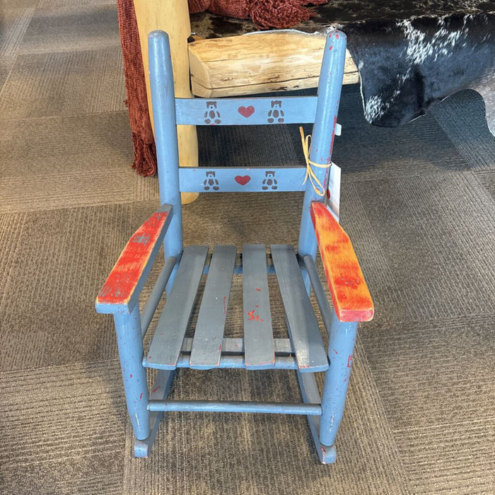 Kids Small Blue Rocking Chair