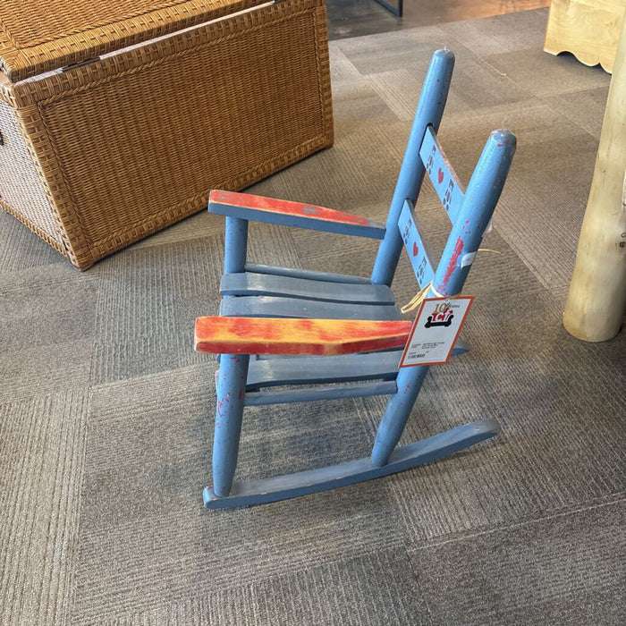 Kids Small Blue Rocking Chair