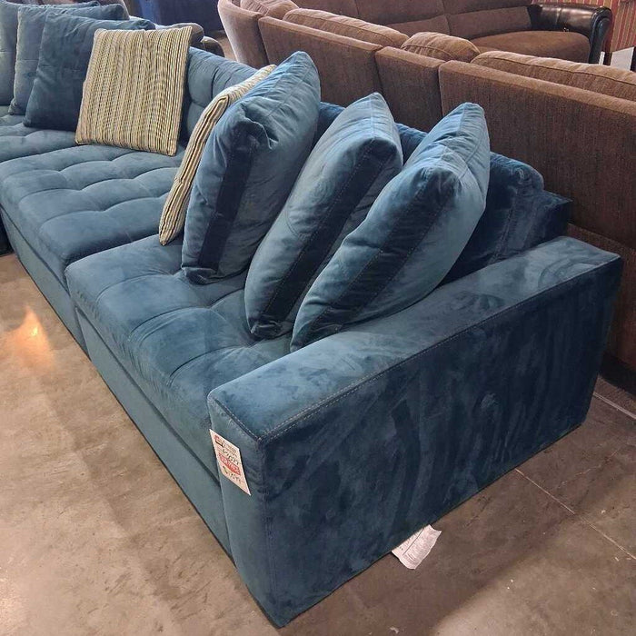 Jonathan Louis "Noah" 4 Pc Teal Sectional