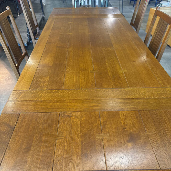Stickley Mission Style Dining Table w/ 8 Chairs
