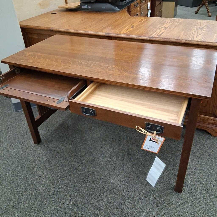 Stickley Mission Style Dark Wood Desk (DMG)