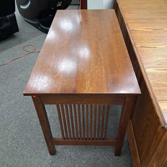 Stickley Mission Style Dark Wood Desk (DMG)