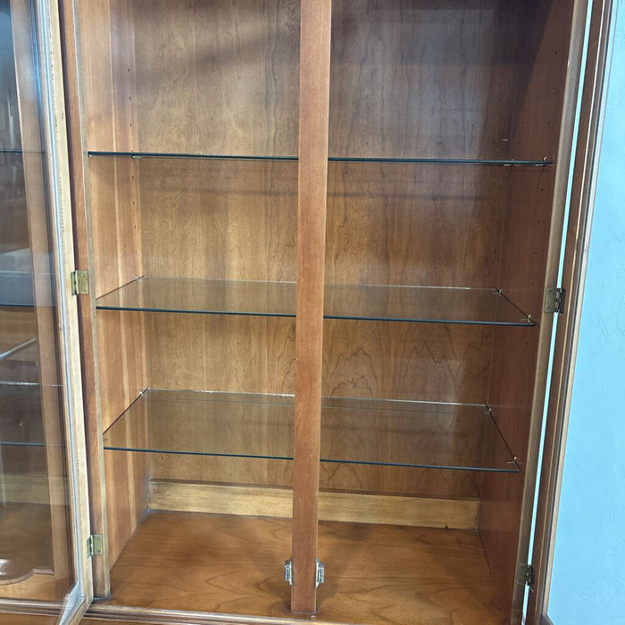 2 Pc Vintage MCM Hutch