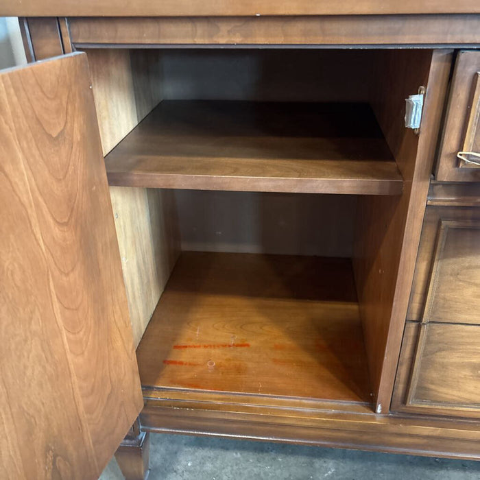 2 Pc Vintage MCM Hutch