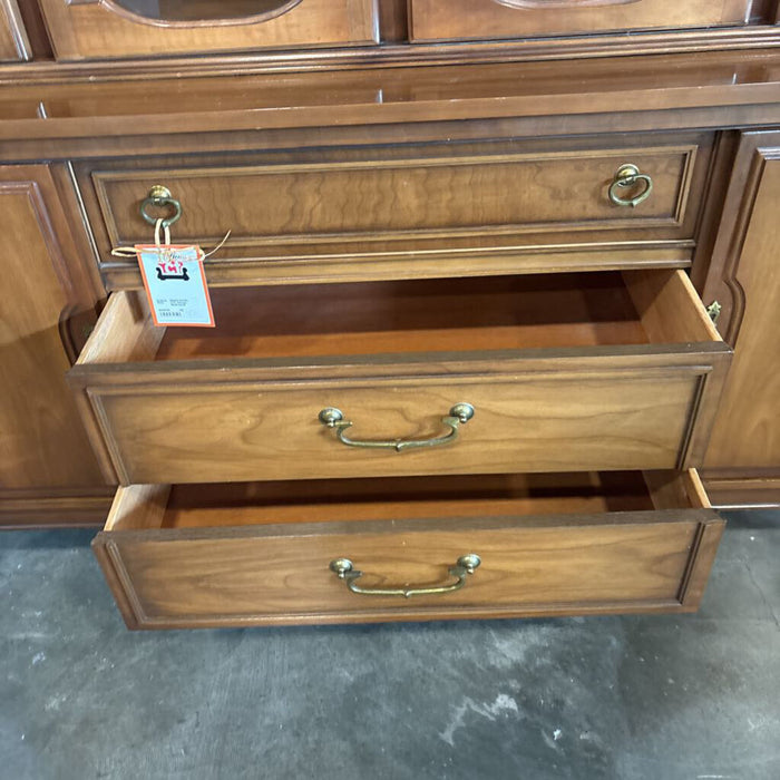 2 Pc Vintage MCM Hutch
