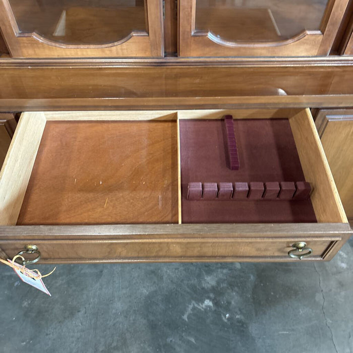 2 Pc Vintage MCM Hutch