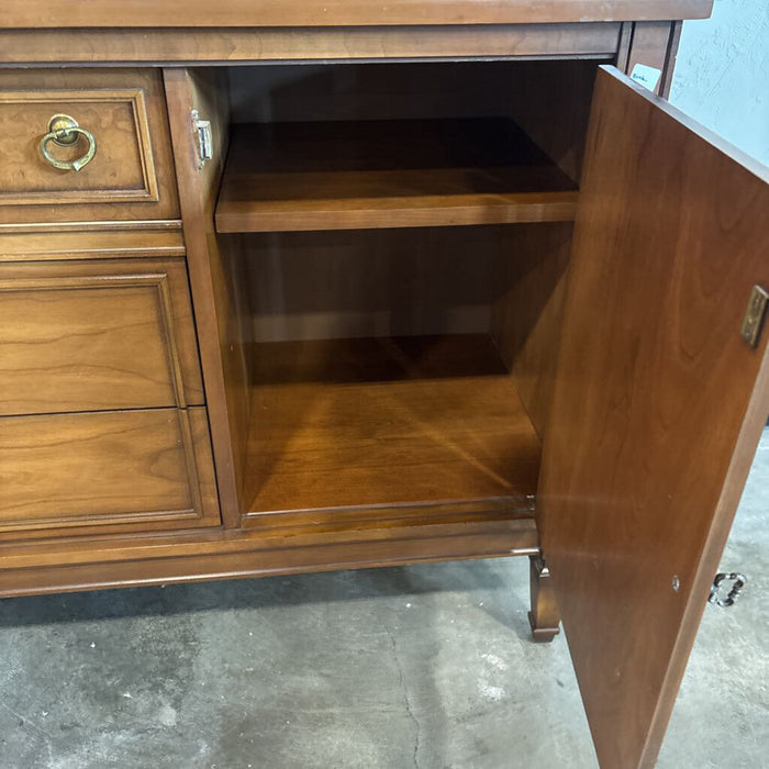 2 Pc Vintage MCM Hutch