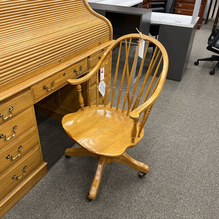 Oak Windsor Office Chair