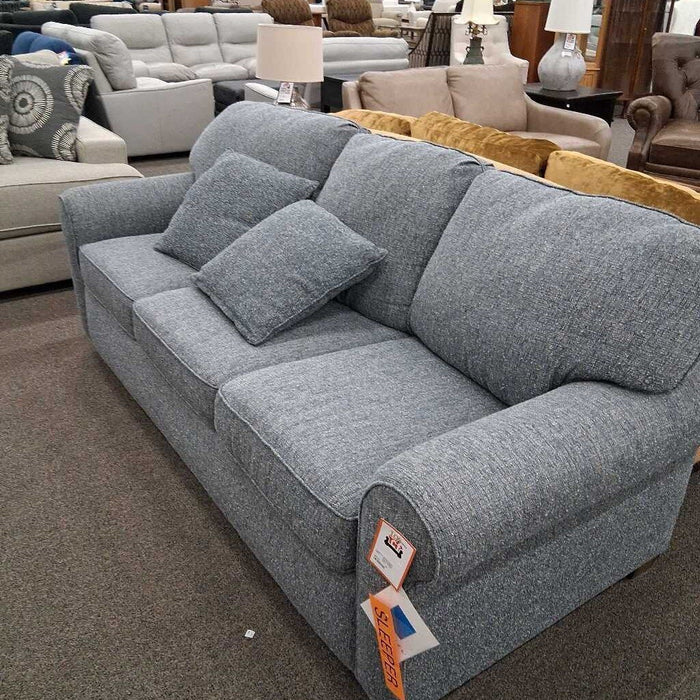 Flexsteel Blue Fabric Sleeper Sofa