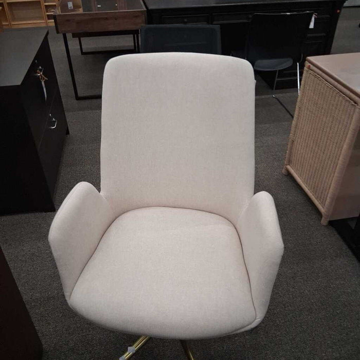 White & Gold Office Chair