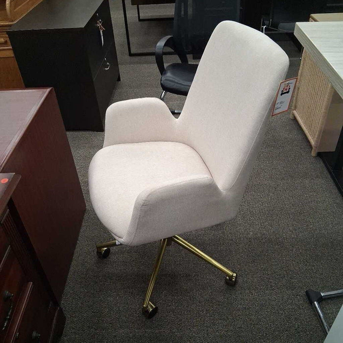 White & Gold Office Chair