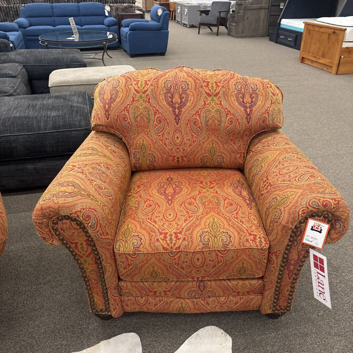 Lane Red Pattern Accent Chair