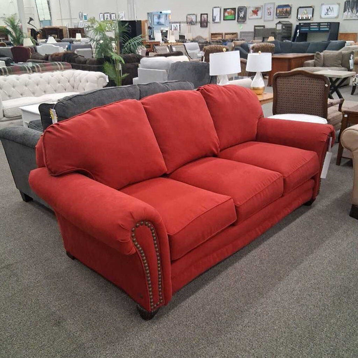 Lane Red Fabric Sofa